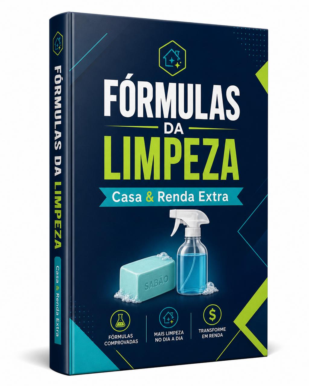 Capa do ebook Kit Fórmulas da Limpeza — Casa & Renda Extra